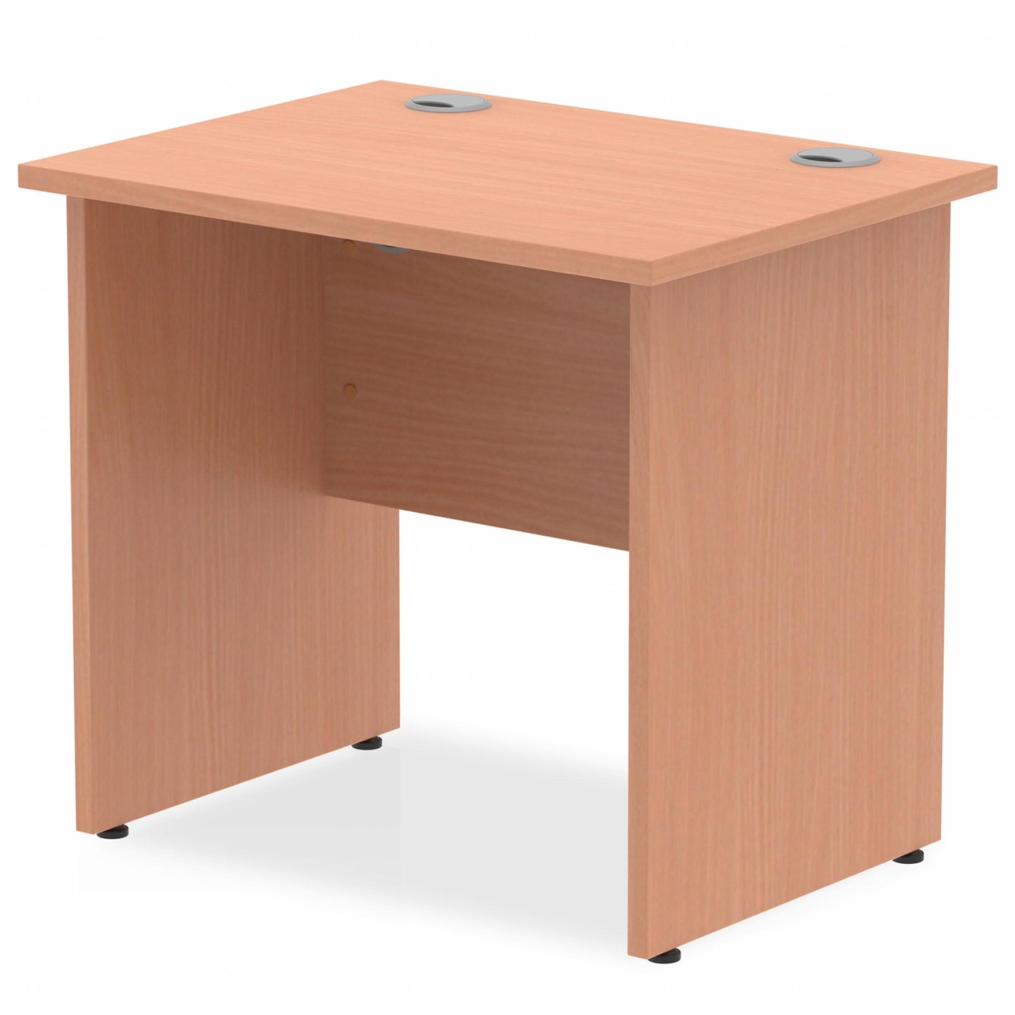 Impulse 800x600mm Straight Desk Beech Top Wooden Panel Legs