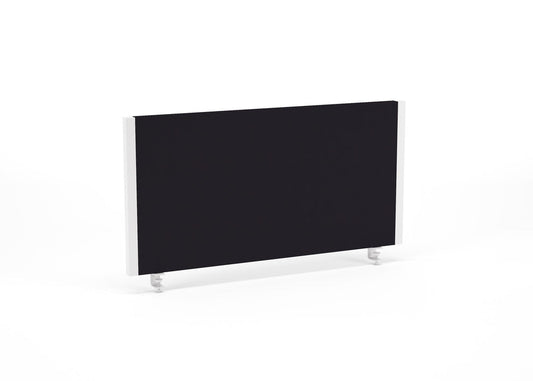 Impulse 800x400mm Desktop Screen Black with White Frame