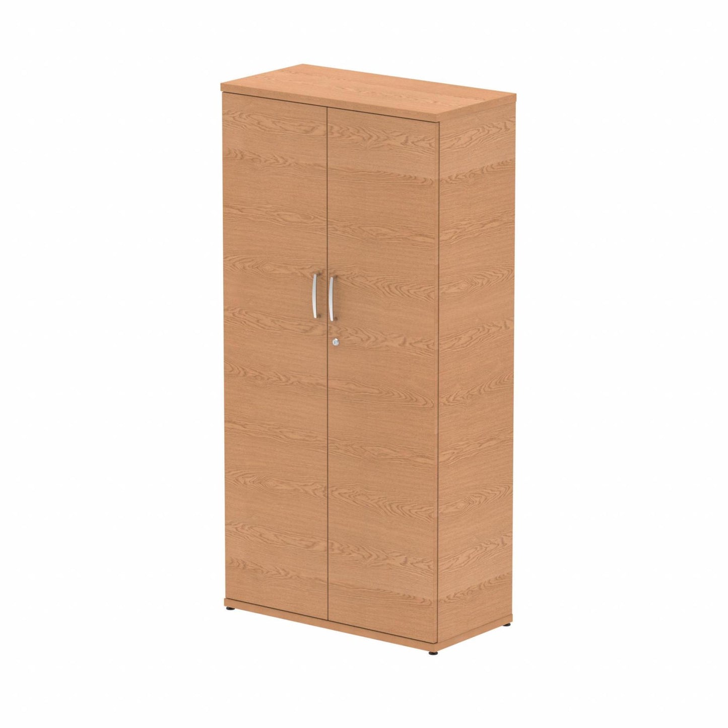 Impulse 1600mm High Cupboard with 3 Adjustable Shelves Oak