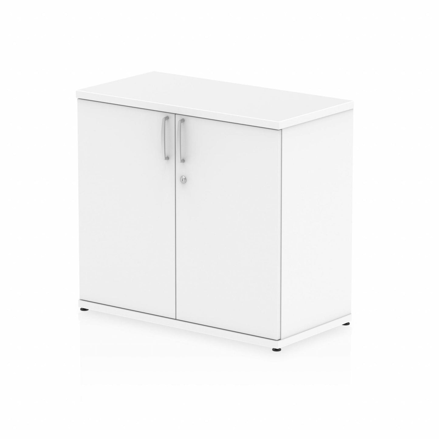 Impulse Desk High Cupboard White