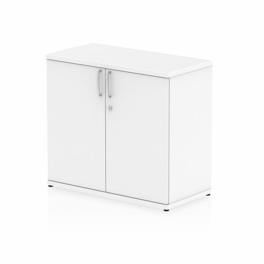 Impulse Desk High Cupboard White D.F.