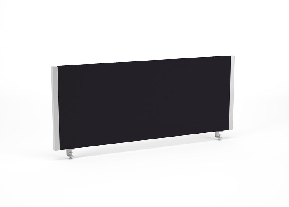 Impulse 1000x400mm Desktop Screen Black with Silver Frame