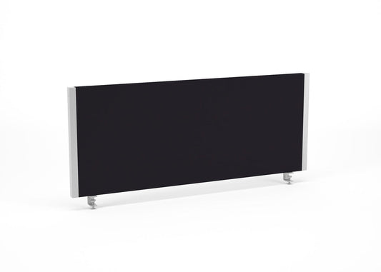 Impulse 1000x400mm Desktop Screen Black with Silver Frame