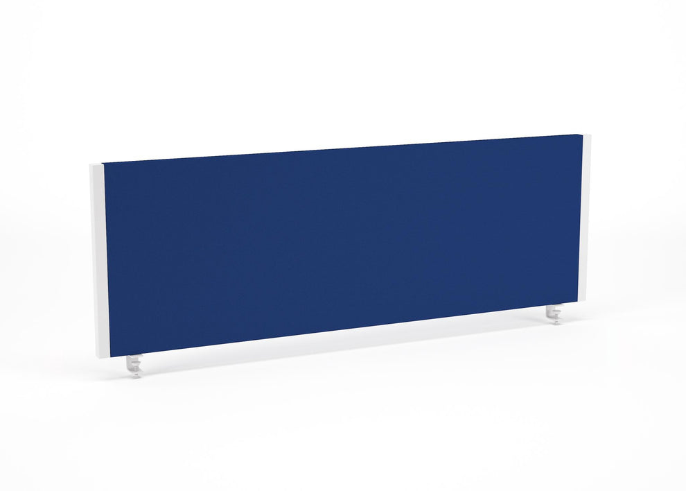 Impulse 1200x400mm Desktop Screen Blue with White Frame