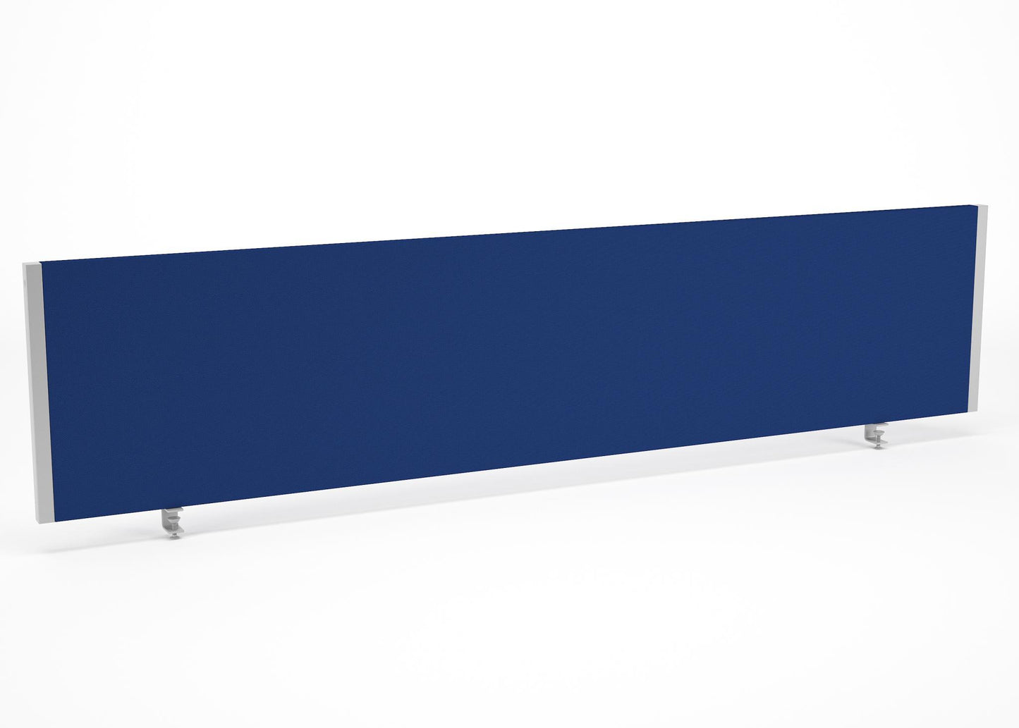 Impulse 1800x400mm Desktop Screen Blue with Silver Frame