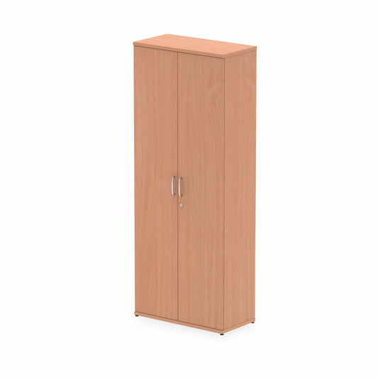 Impulse 2000mm High Cupboard with 4 Adjustable Shelves Beech