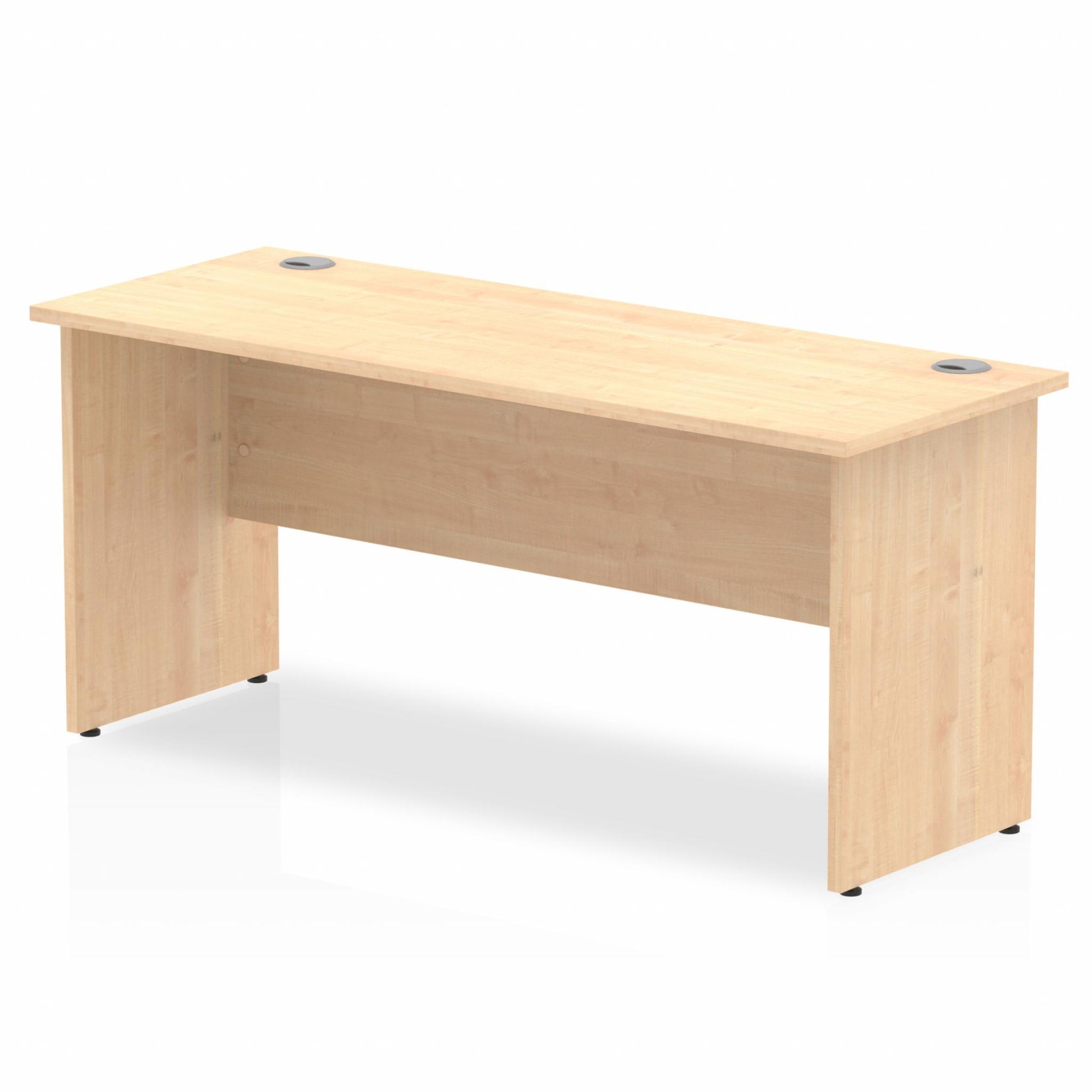 Maple straight desk on a white background