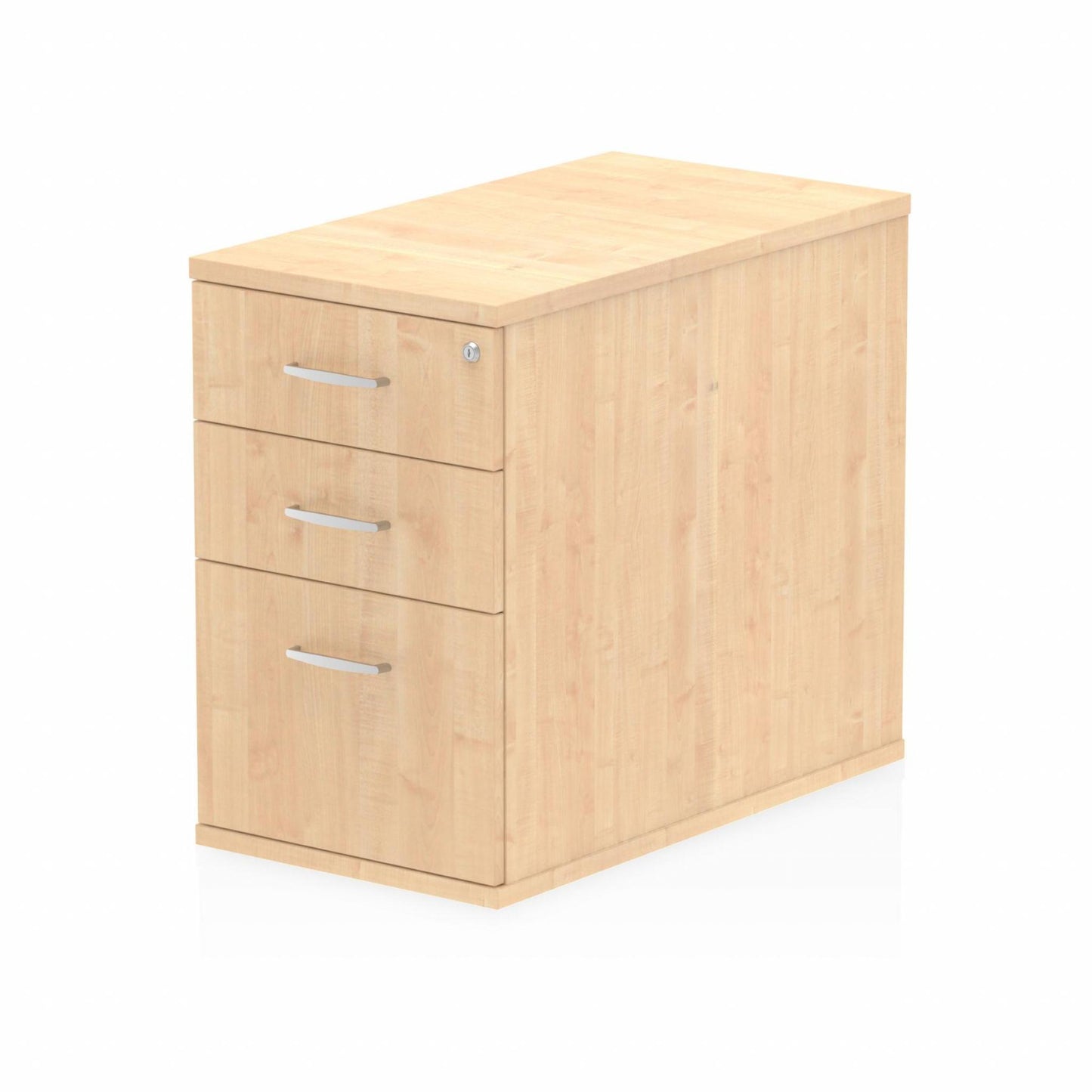 Impulse 3 Drawer 800mm Deep Desk High Pedestal Maple