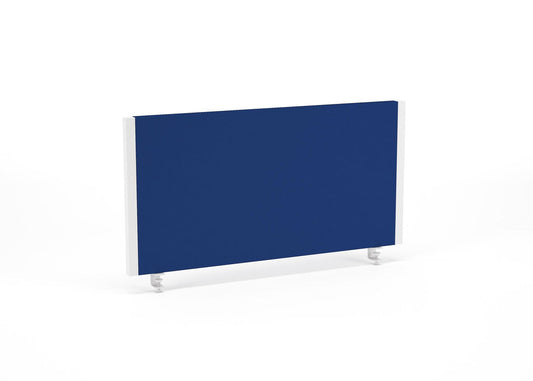 Impulse 800x400mm Desktop Screen Blue with White Frame