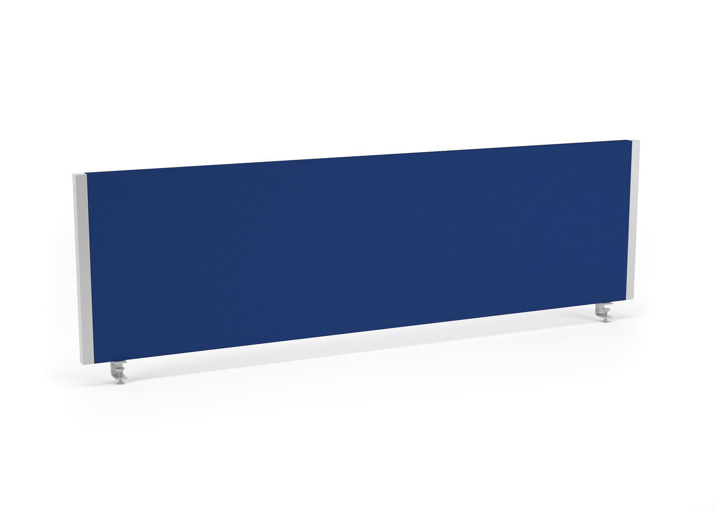 Impulse 1400x400mm Desktop Screen Blue with Silver Frame