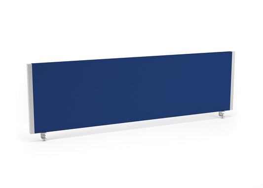 Impulse 1400x400mm Desktop Screen Blue with Silver Frame
