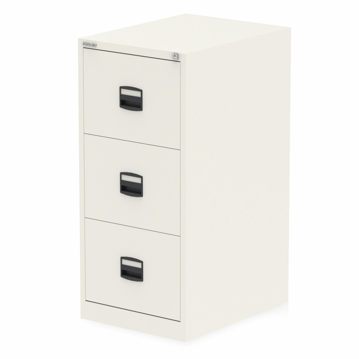 Qube by Bisley 3 Drawer Metal Filing Cabinet White Ref BS0008 OE