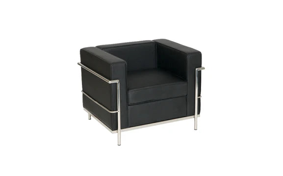 Value Single Seater Korby Sofa Faux Leather Black