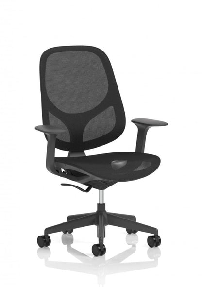Tutti Mesh Medium Back Task Operator Office Chair with Arms (Available in 5 Colours)
