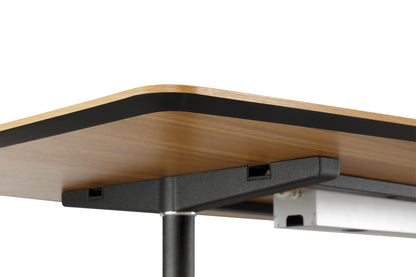 Nero 2400x1200mm Executive Boardroom Table with Cable Management American Black Walnut